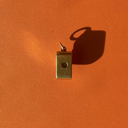 14k camera charm