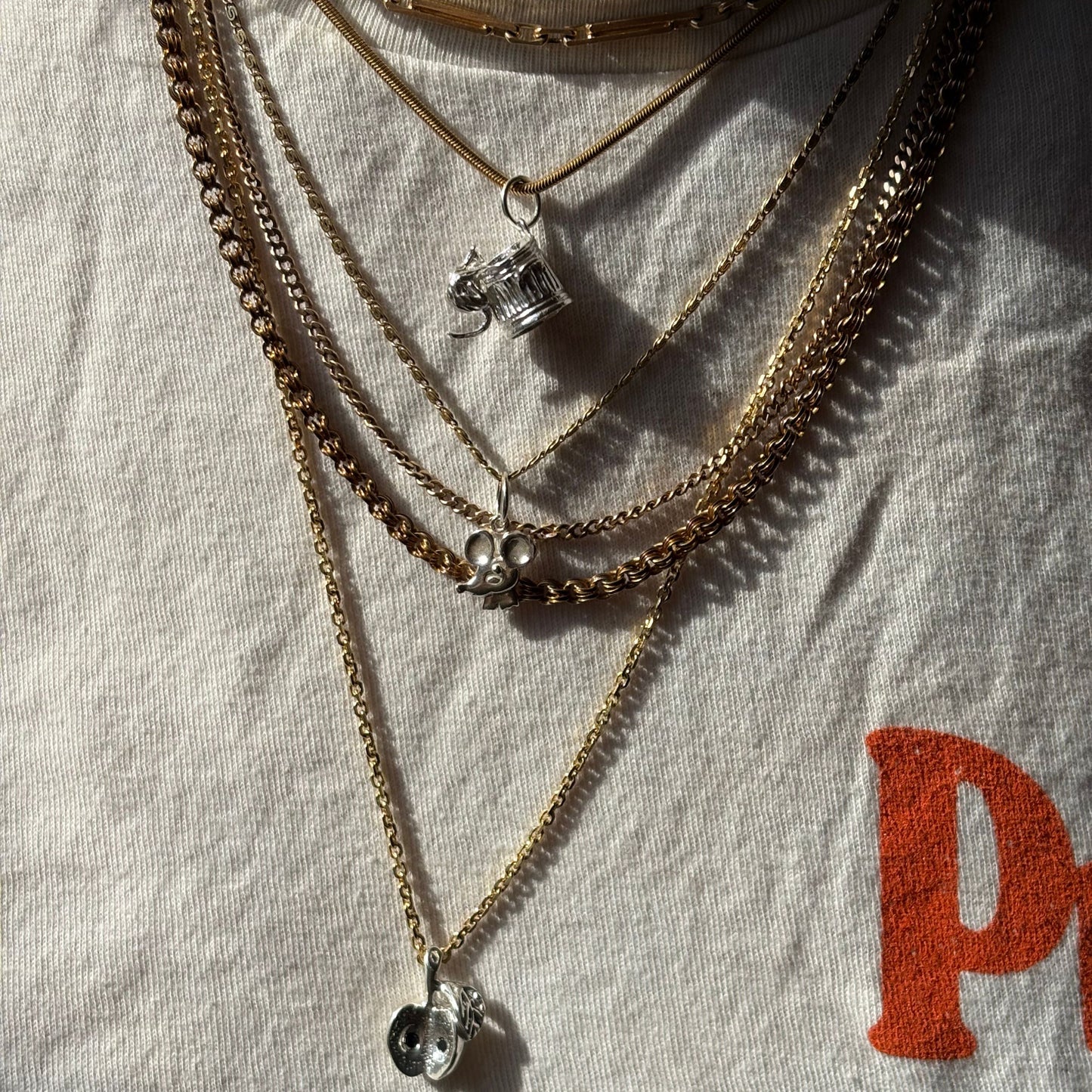 silver the rat charm