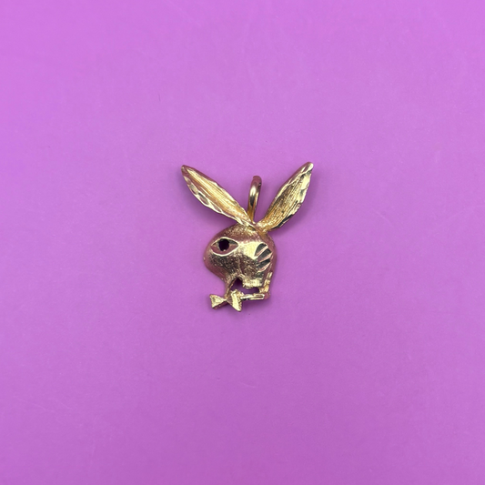 14k playboy bunny 80s charm