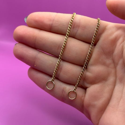 14k curb sans-a-clasp chain 19.25"