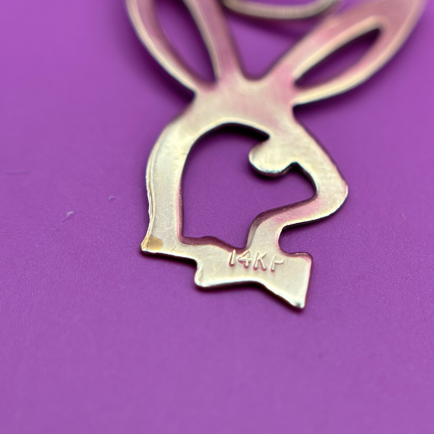 14k playboy bunny charm