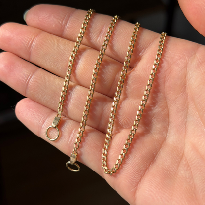 14k curb sans-a-clasp chain 21.5"