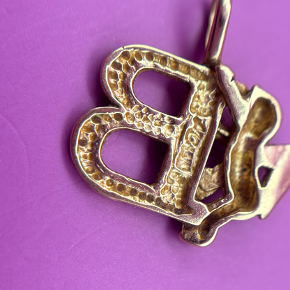 14k letter B with cherub by Michael Anthony charm