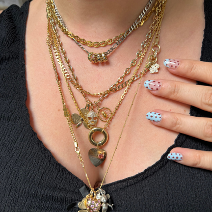 14k square curb sans-a-clasp chain 19.25"