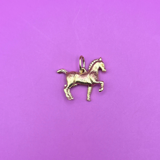 14k horse charm