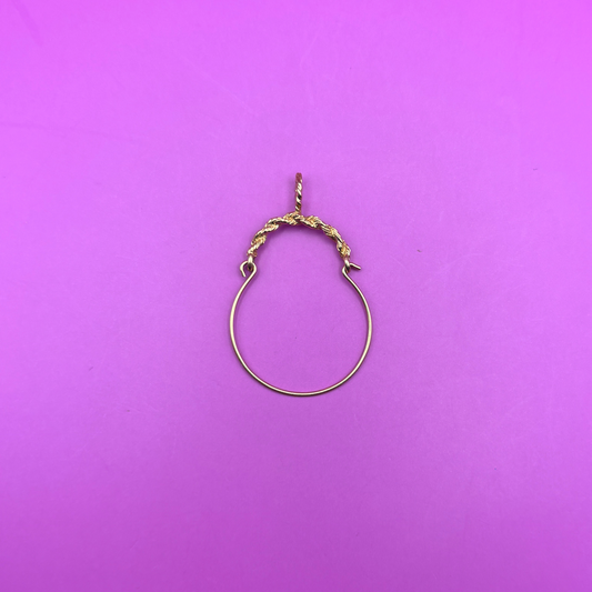 14k rope charm holder