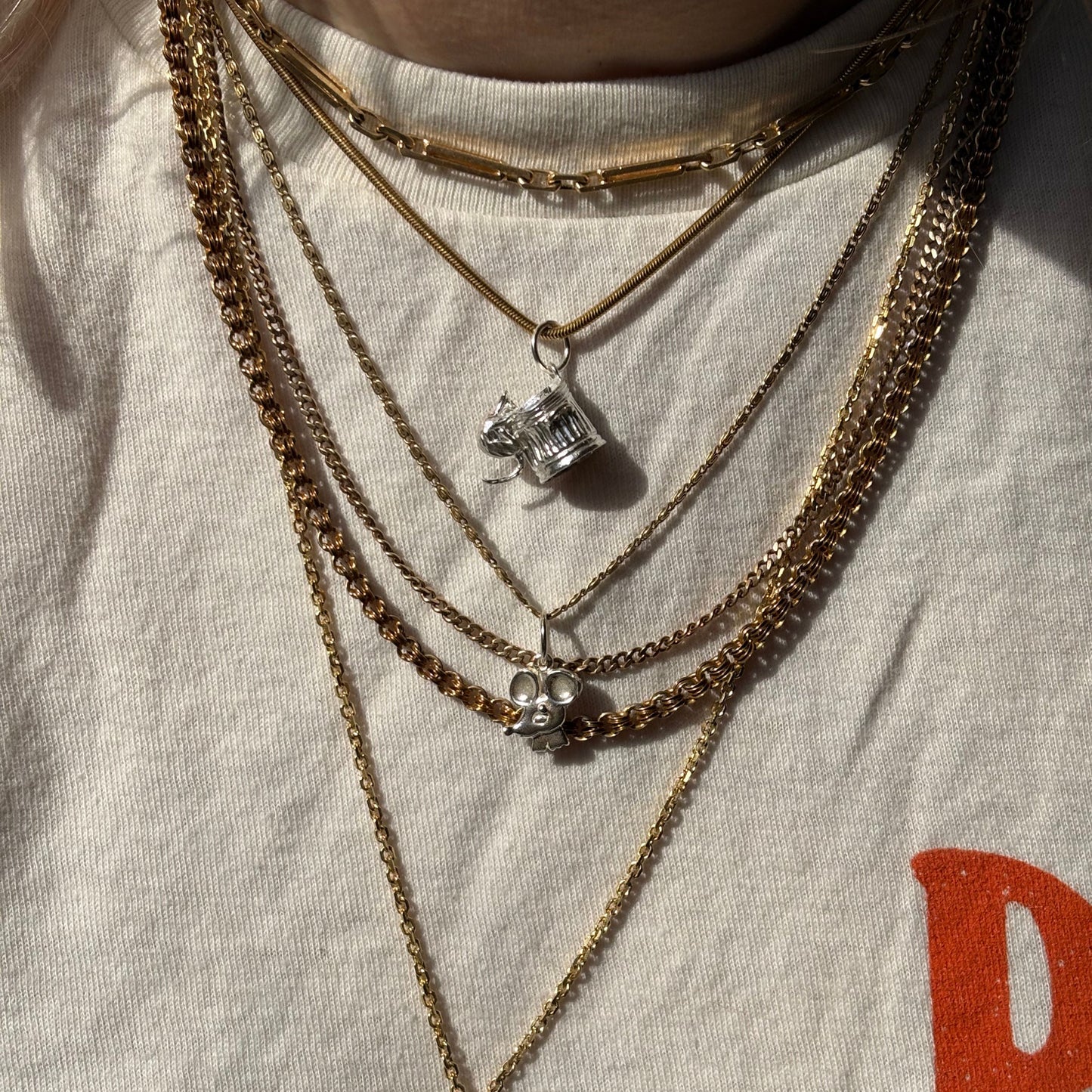 silver the rat charm