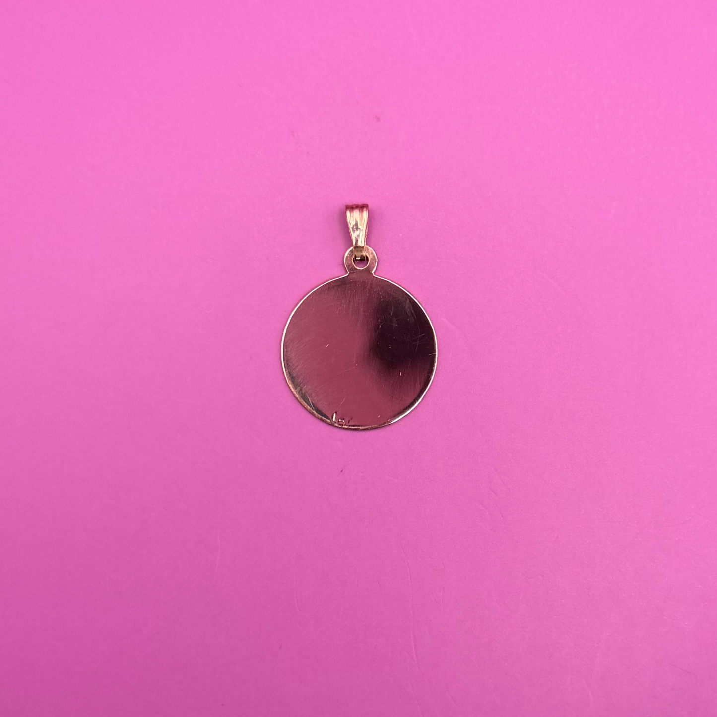 14k Scorpio medallion charm