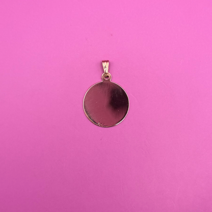 14k Scorpio medallion charm