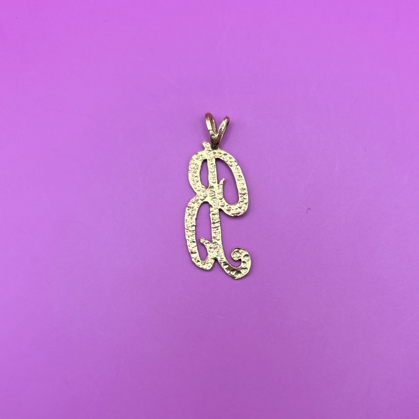 14k big letter B charm