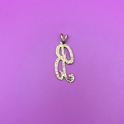 14k big letter B charm