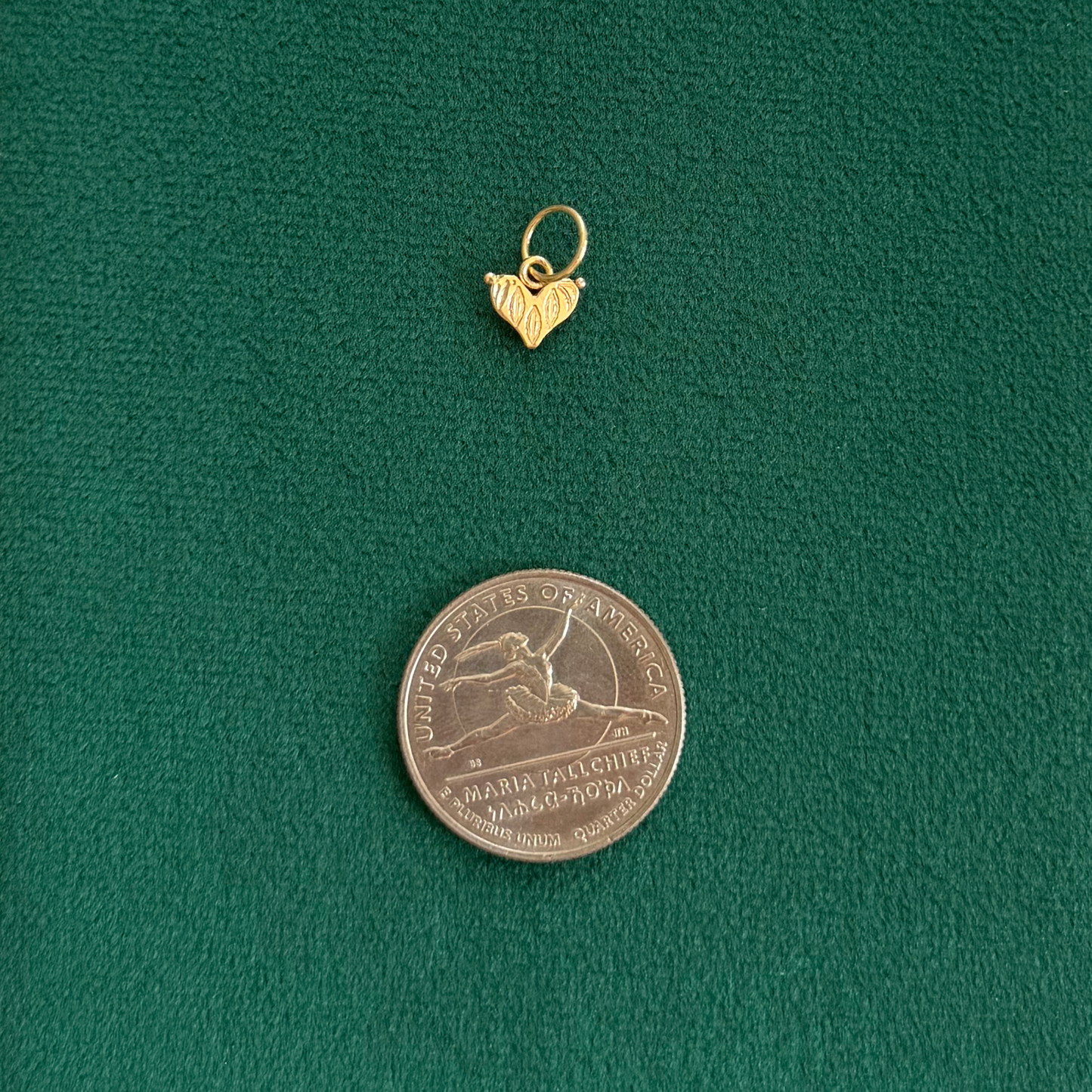 14k mini heart bracelet conversion charm
