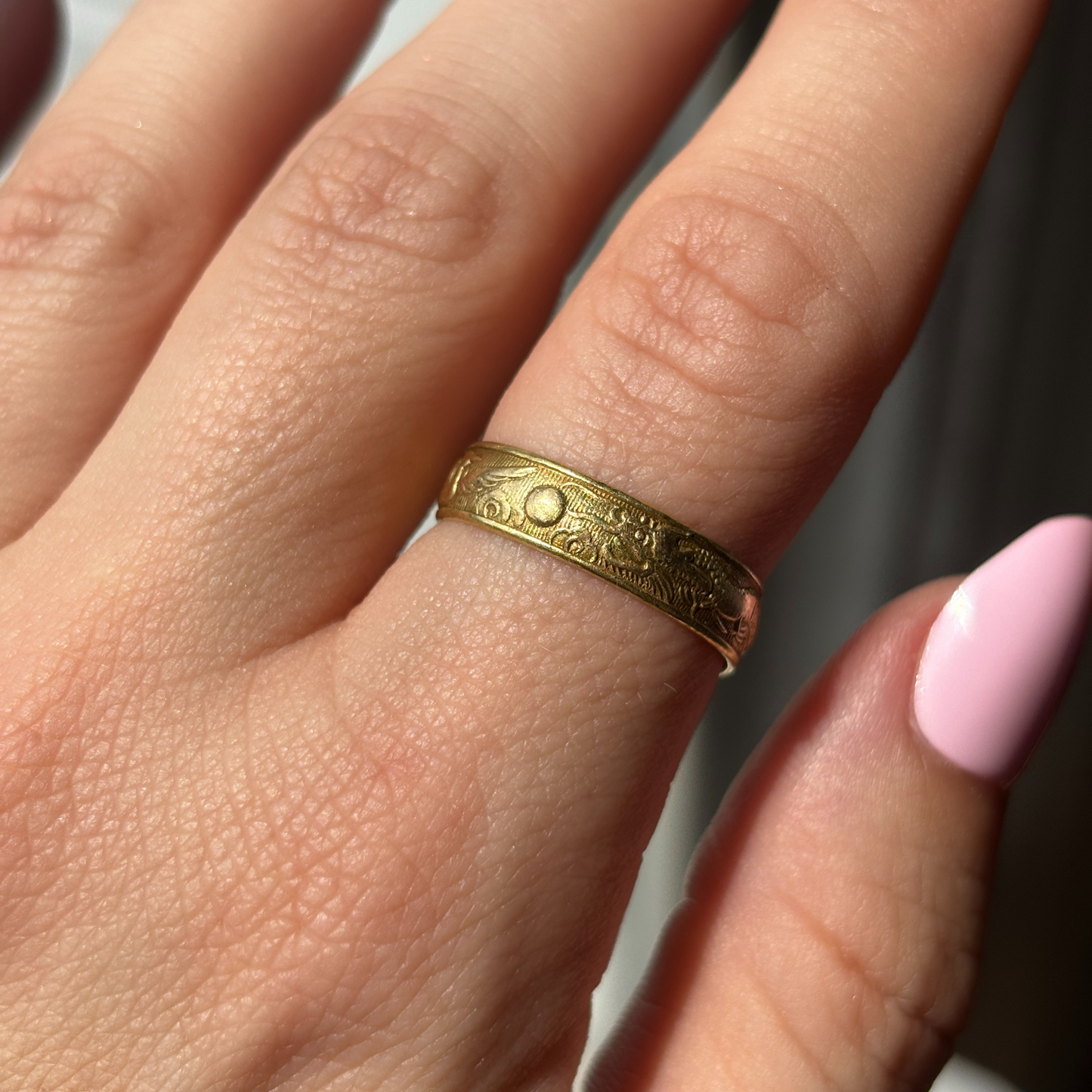 19k dragon wraparound ring