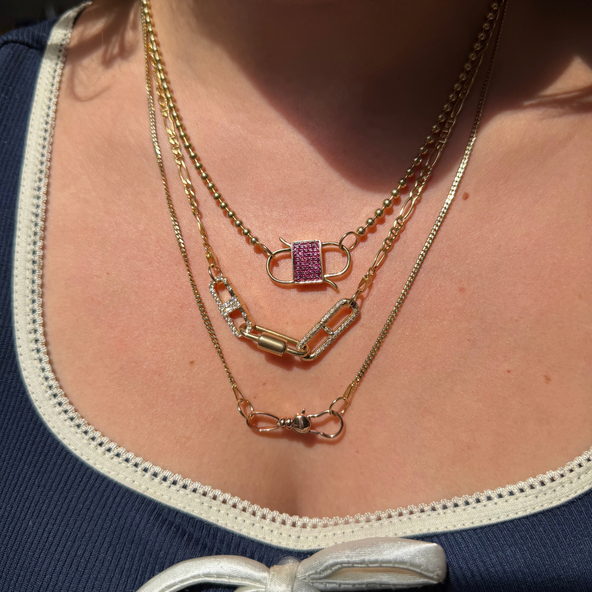 14k curb sans-a-clasp chain 20.5"
