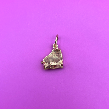 14k piano charm