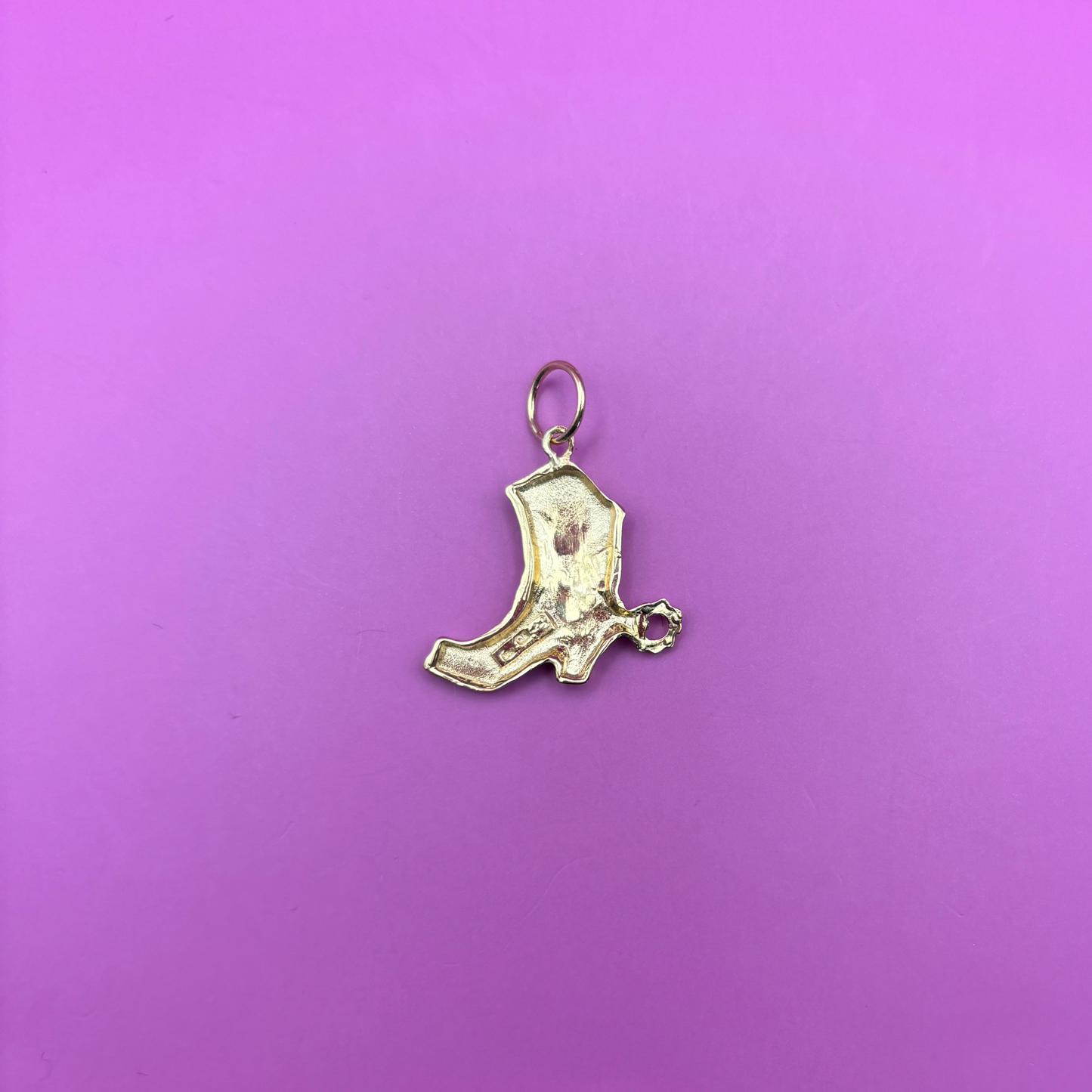 14k cowboy boot charm