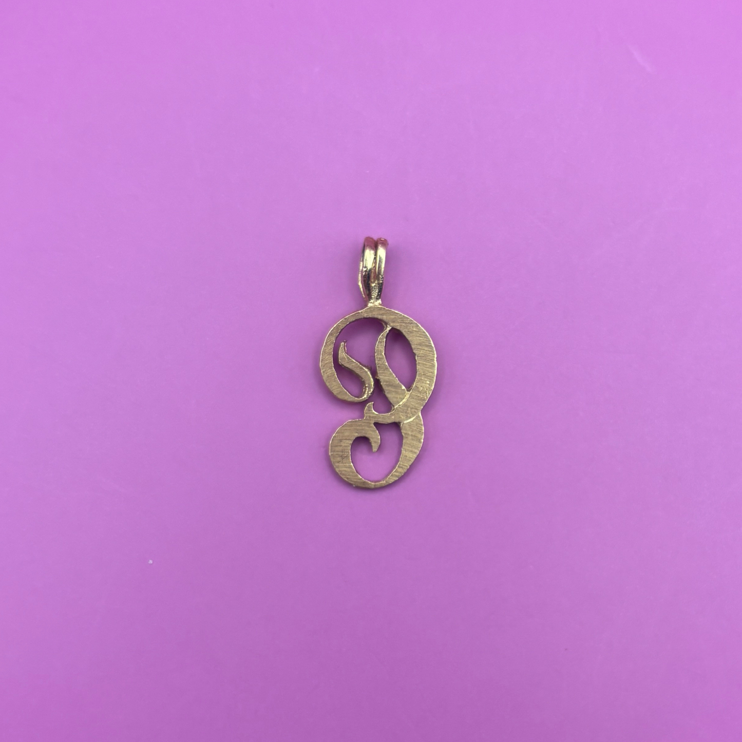 14k letter P charm