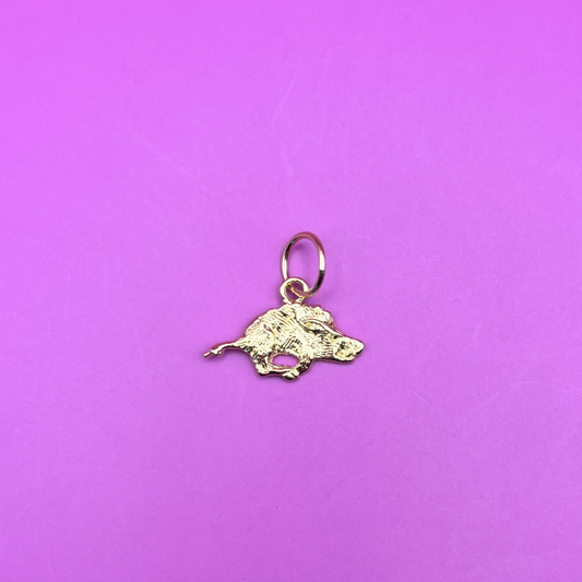 14k running hog charm