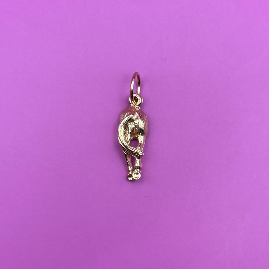 14k horse's ass charm