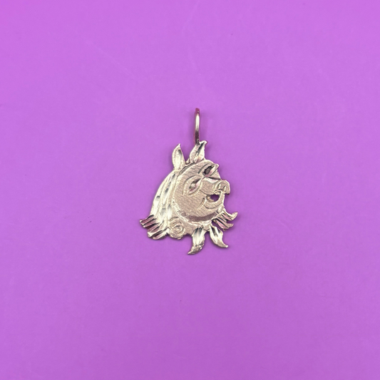 14k miss Piggy charm