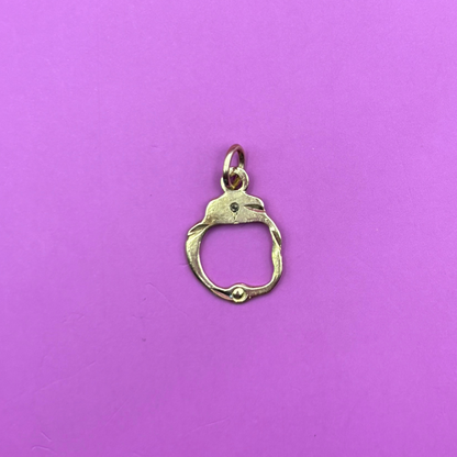 14k single handcuff charm by Michael Anthony