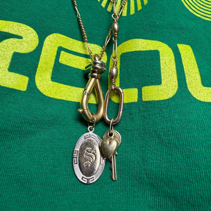 14k key to my heart charm