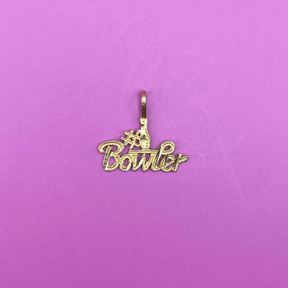 14k #1 bowler charm