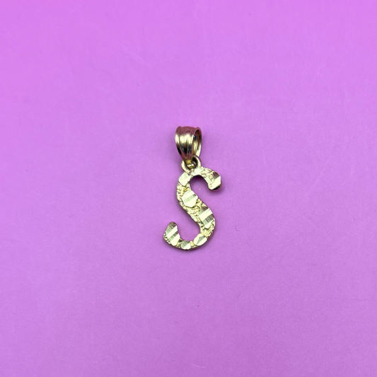 10k small letter S charm