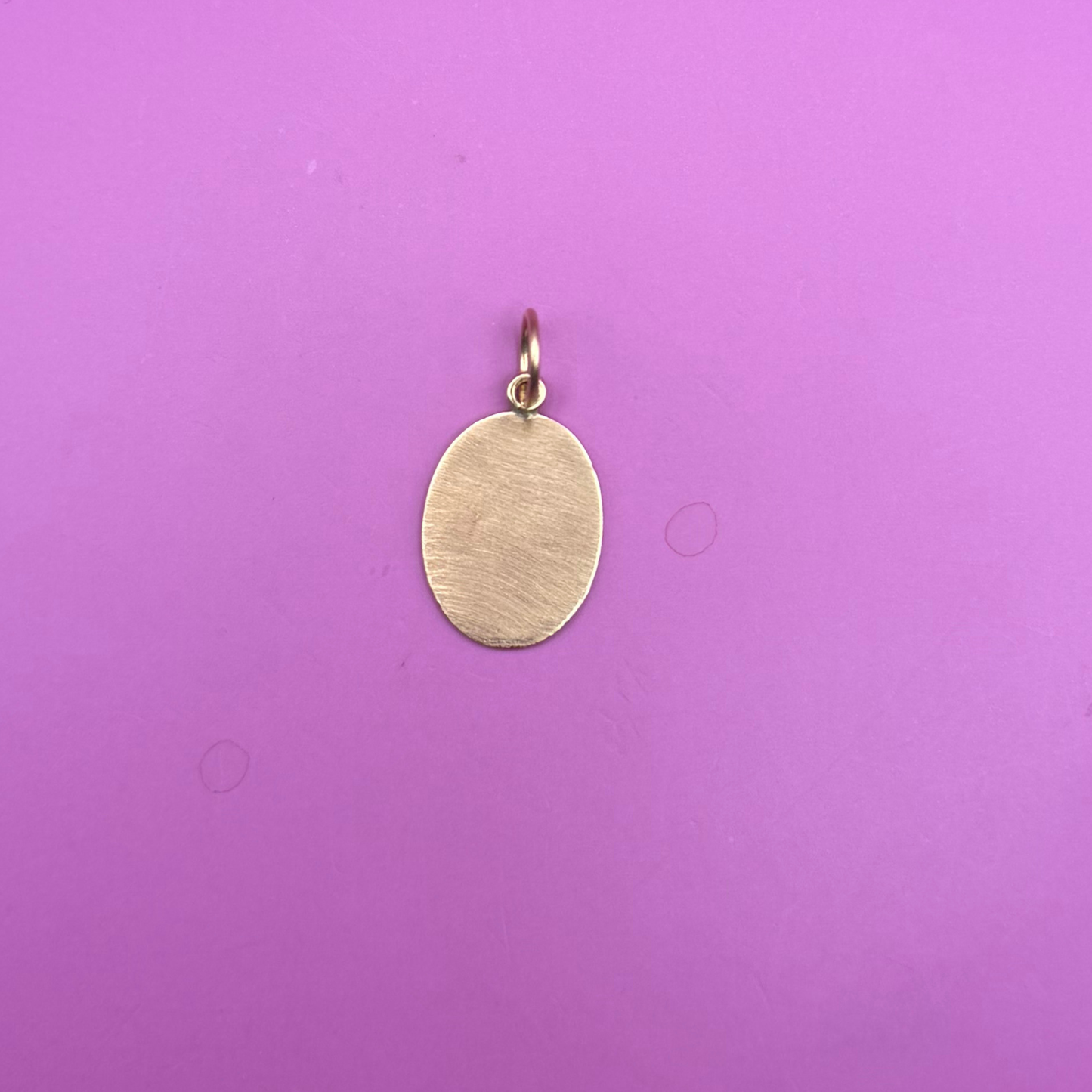 14k old english letter D cufflink conversion charm
