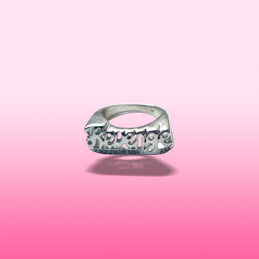 CNOJ x NR revenge ring in silver