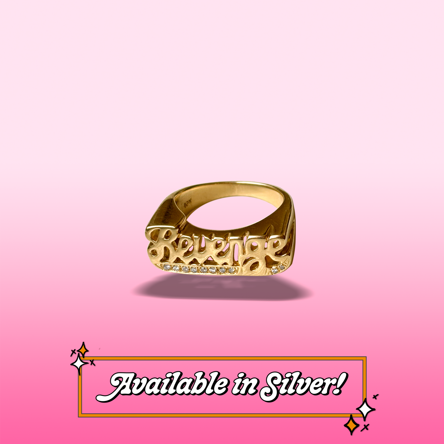 CNOJ x NR revenge ring in gold