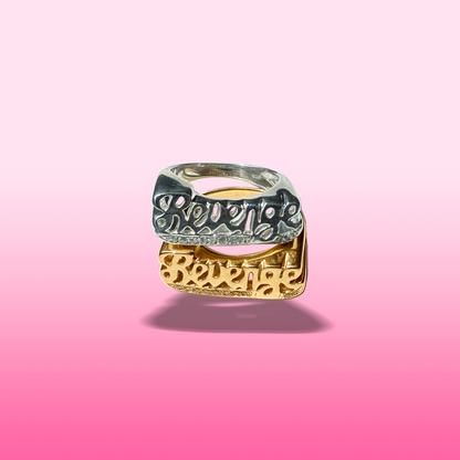 CNOJ x NR revenge ring in silver
