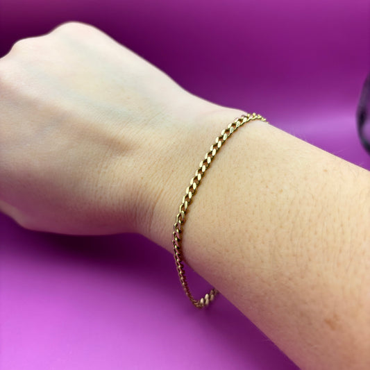 14k curb bracelet 7.5”