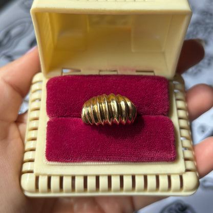 14k croissant ring