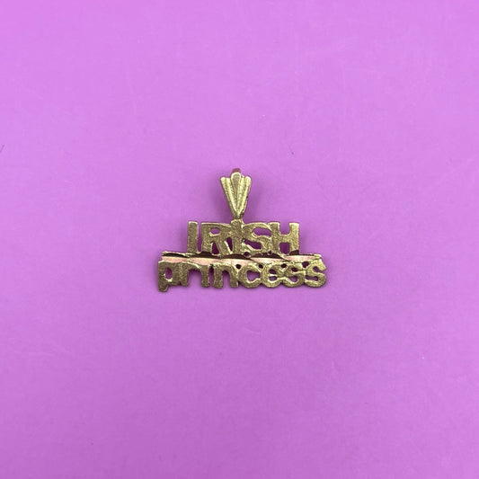 14k Irish princess charm by Michael Anthony