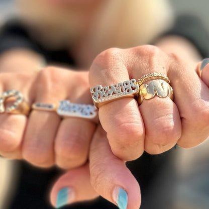 CNOJ x NR revenge ring in gold