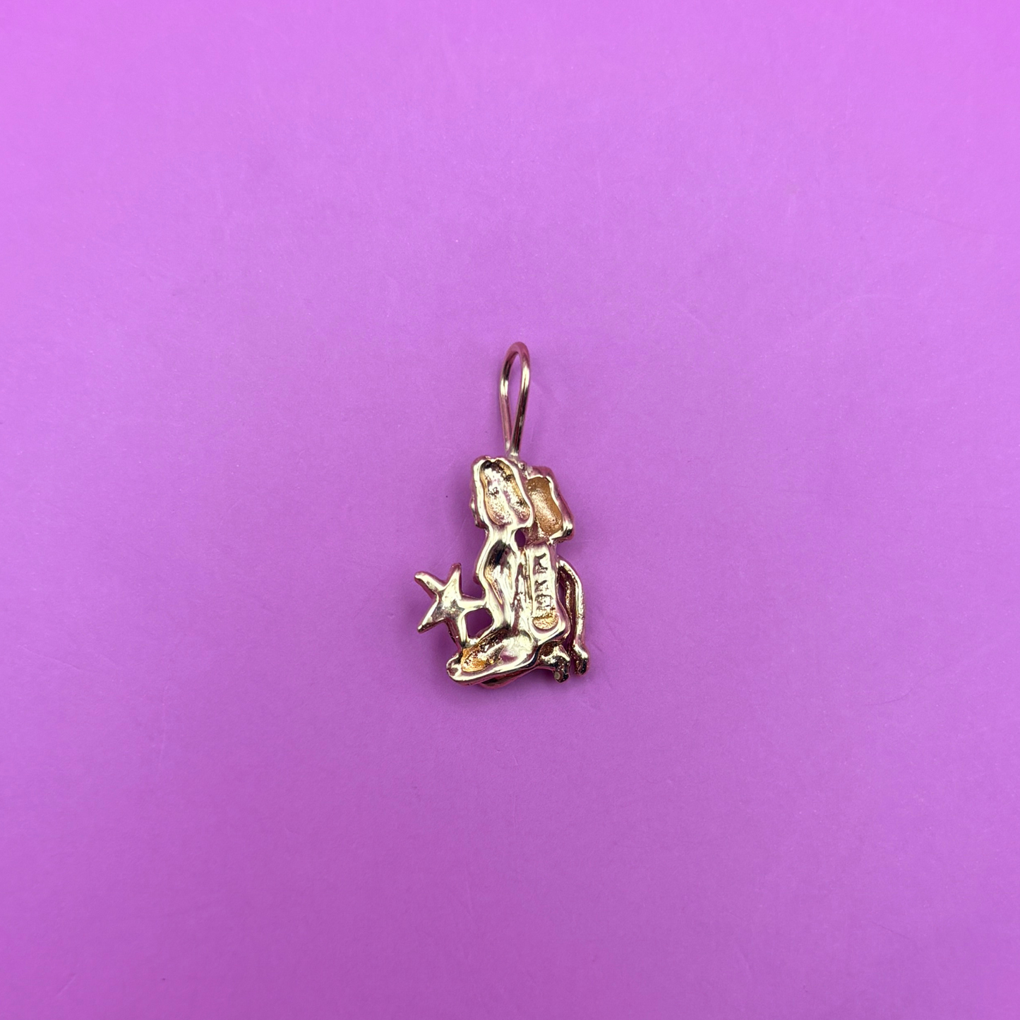 14k Gemini charm