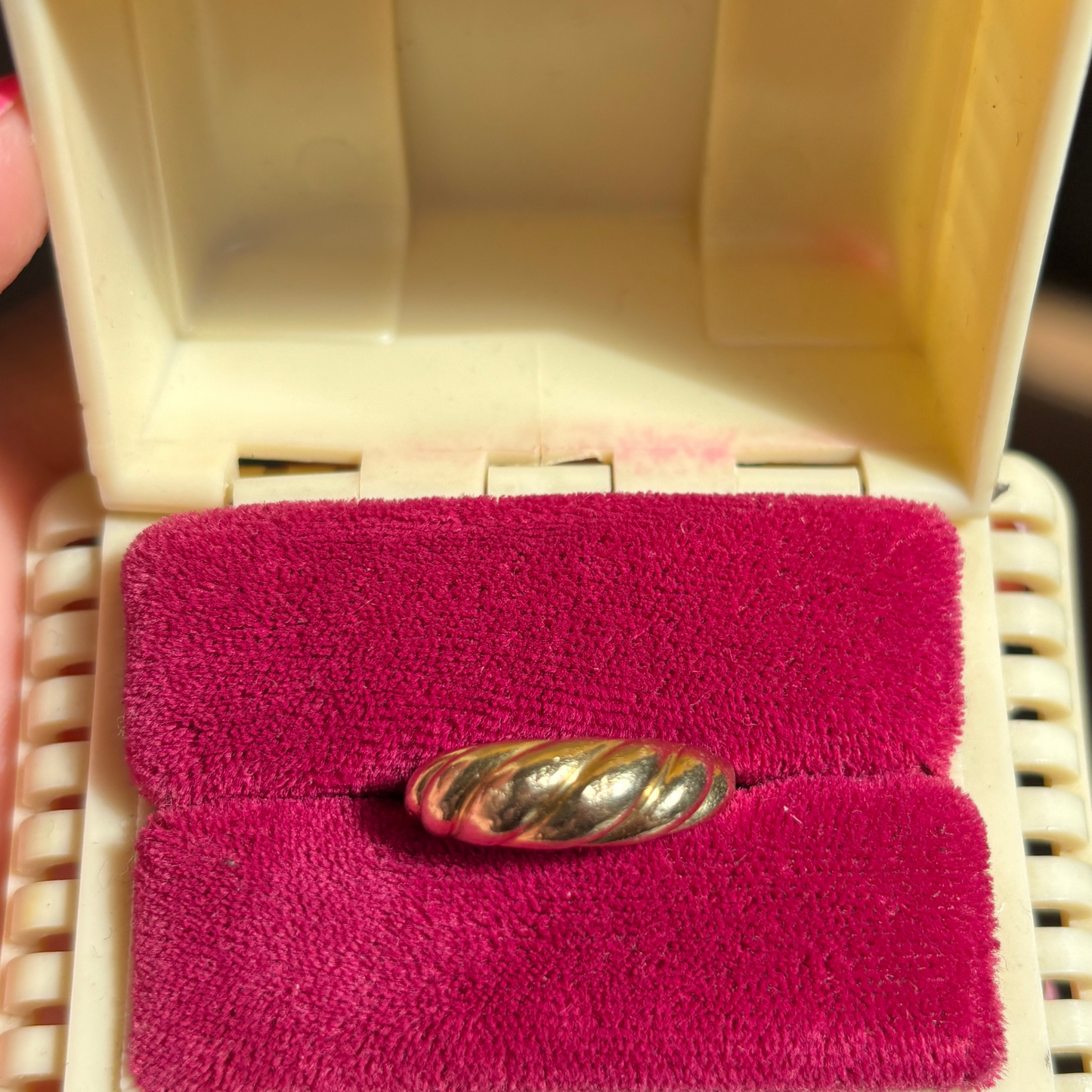 14k croissant ring