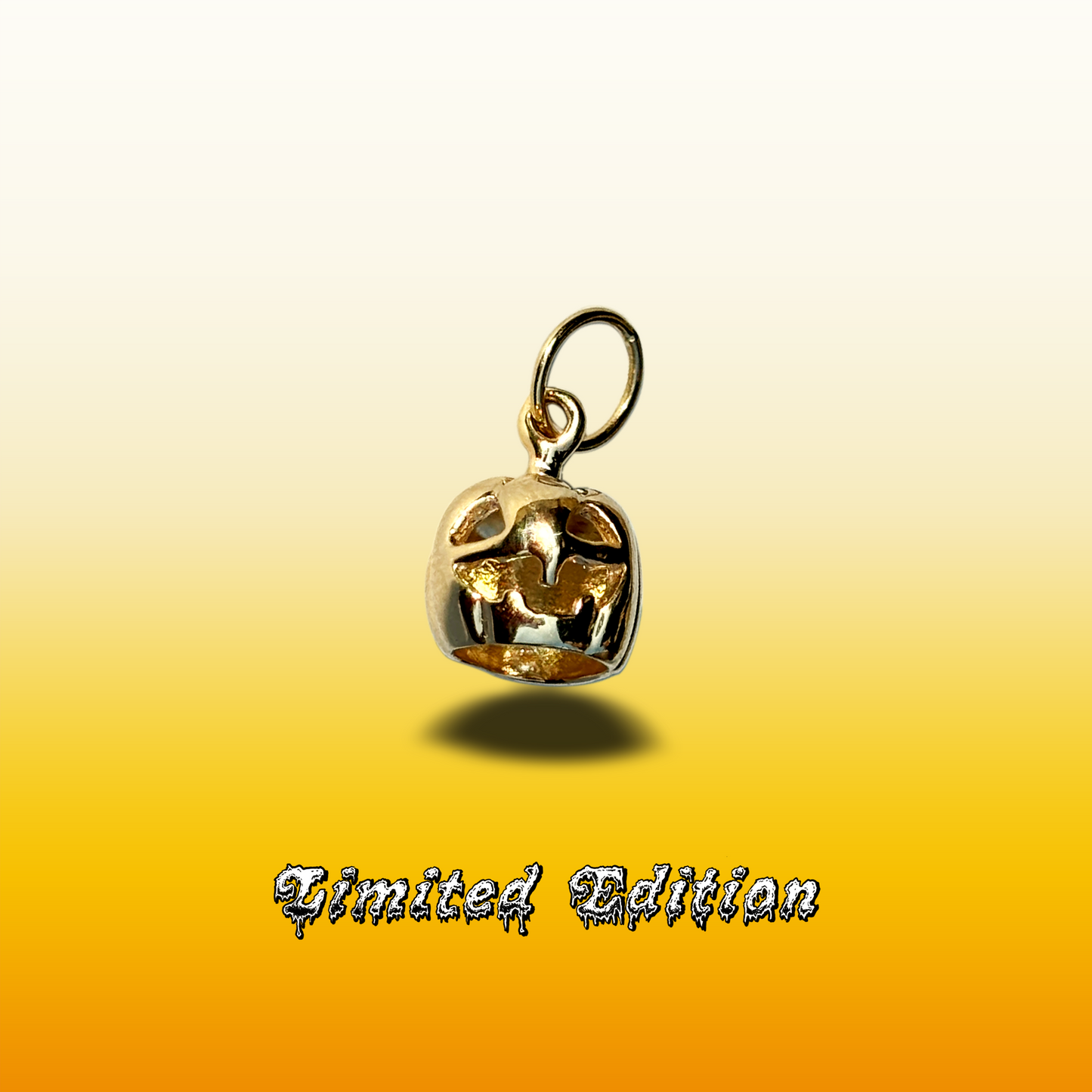 3D jack-o-lantern charm