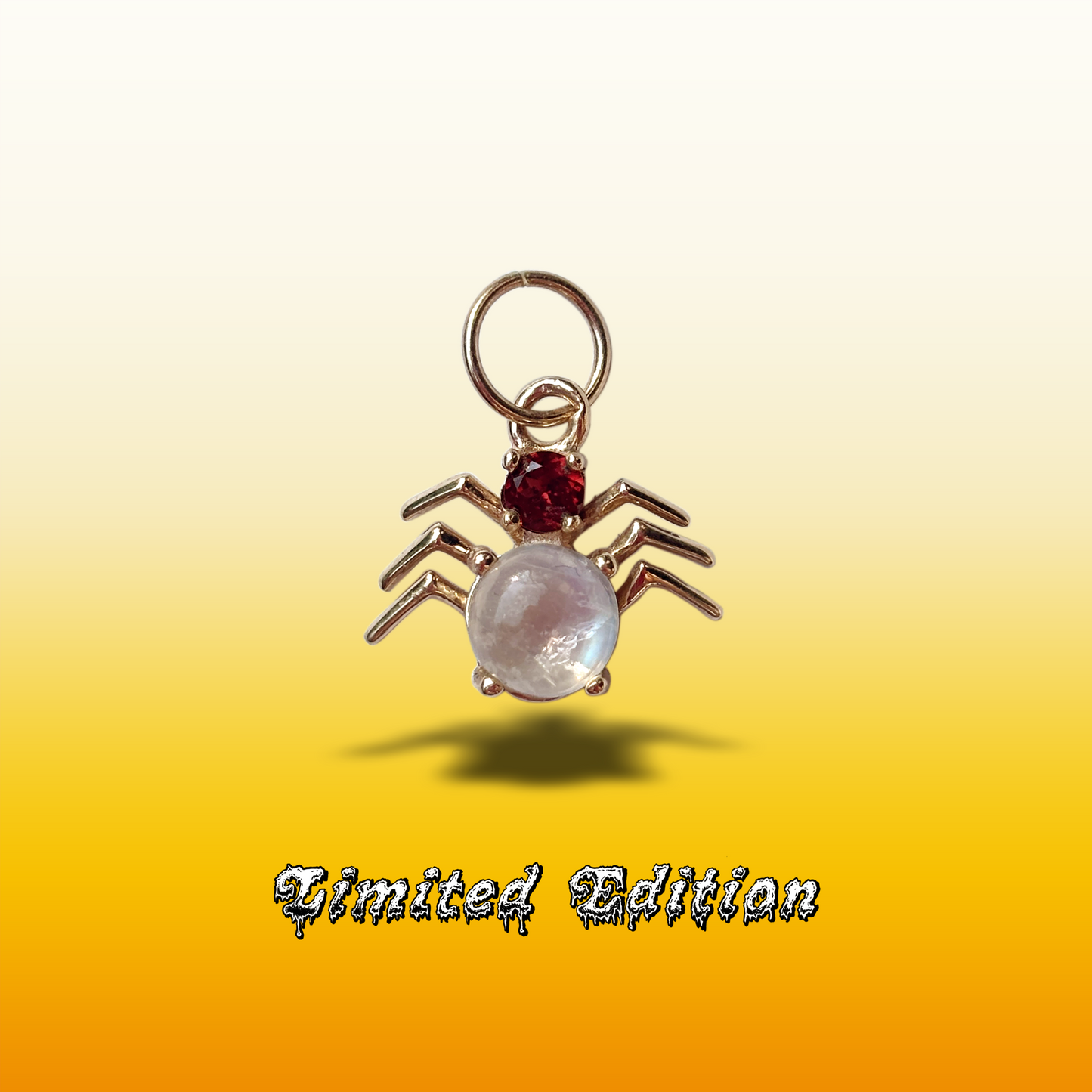 jeweled spider charm