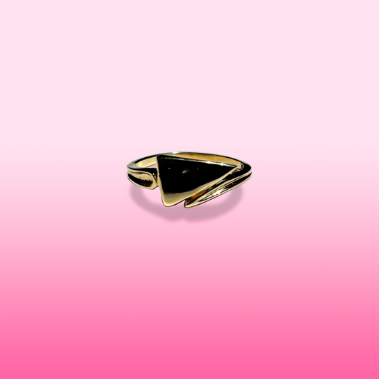 mid-century triangle ring