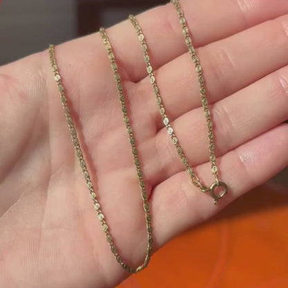 14k snail chain by Unoaerre 17.75"