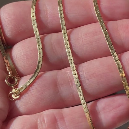 14k mini ball sans-a-clasp chain