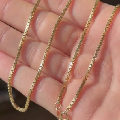 14k box chain 20’’