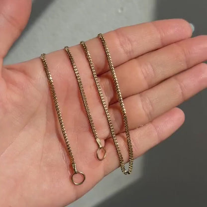 14k curb sans-a-clasp chain 20.5"