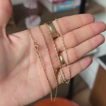 14k snail chain 20.75”