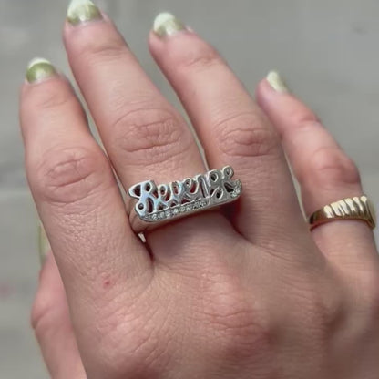 CNOJ x NR revenge ring in silver