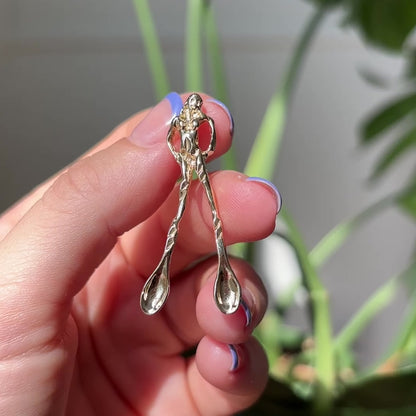 spoon feet lady pendant