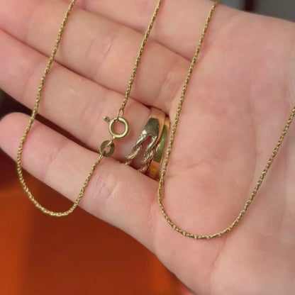 14k mini rope chain 23.5"