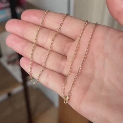 14k cable chain 18"